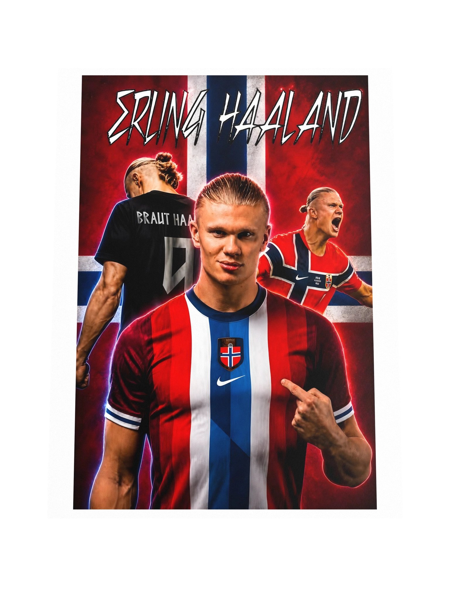 Erling Haaland Matte Paper Poster Unframed product image (4)