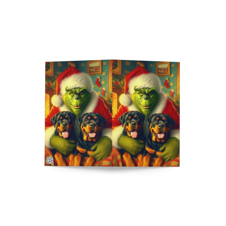 Rottweiler & Grinch greeting card product image (4)