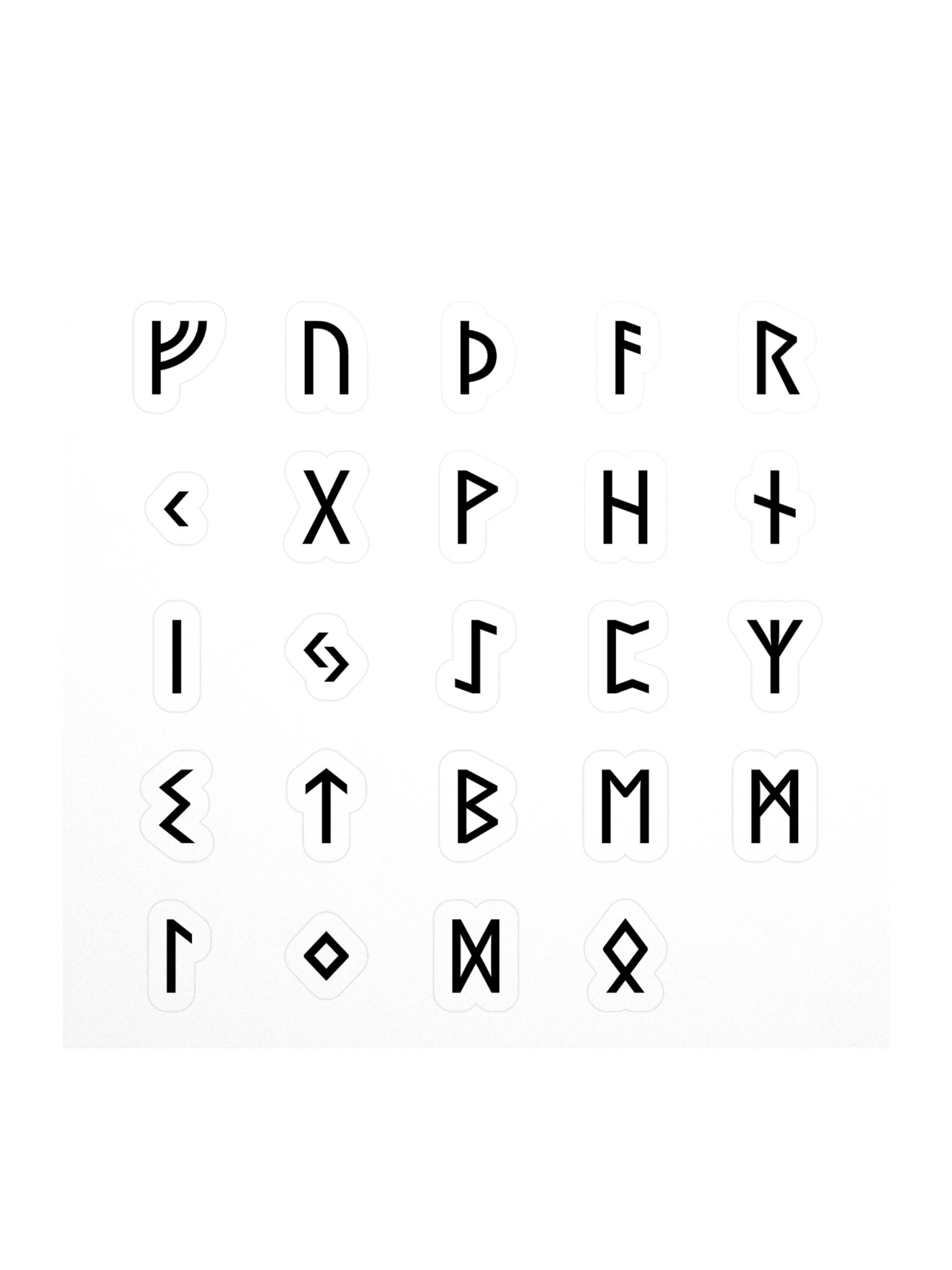 Stickers Runes Futhark — Elder Futhark product image (1)