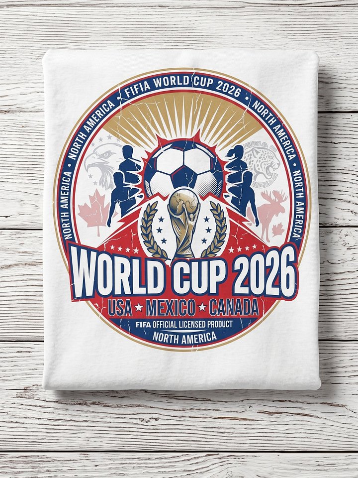 FIFA World Cup 2026 Official Logo T-Shirt – USA, Mexico, Canada product image (1)