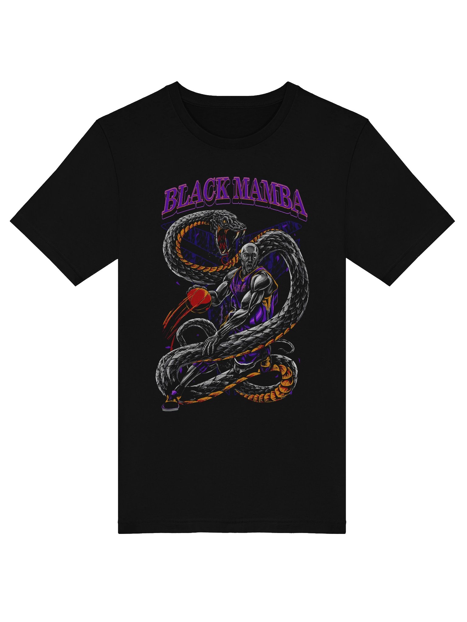 Black Mamba Basketball Snake Wrap T-Shirt - Unisex T-Shirt – Premium Printed T-Shirt for Everyday Casual & Streetwear product image (5)