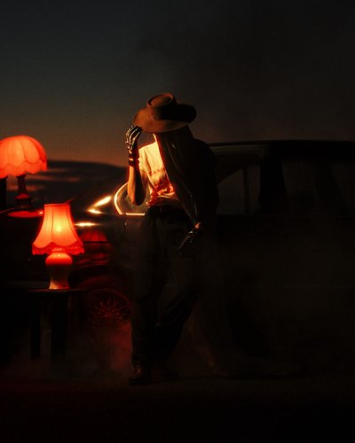 The loan stranger:

You take a hesitant step forward, the crunch of frost beneath your shoes breaking the silence. The strang...
