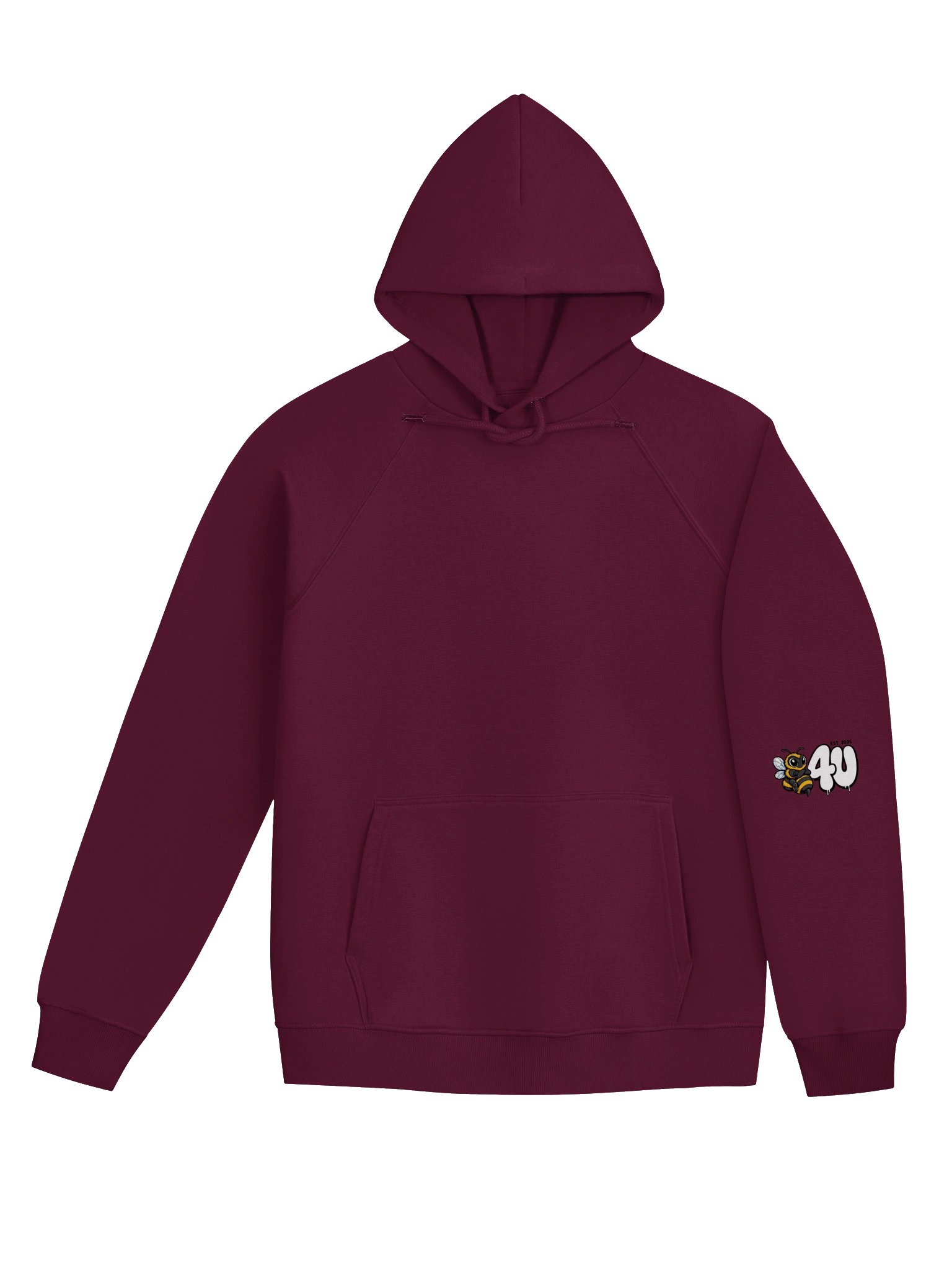 THINK B4U ACT Unisex Eco Raglan Hoodie product image (19)
