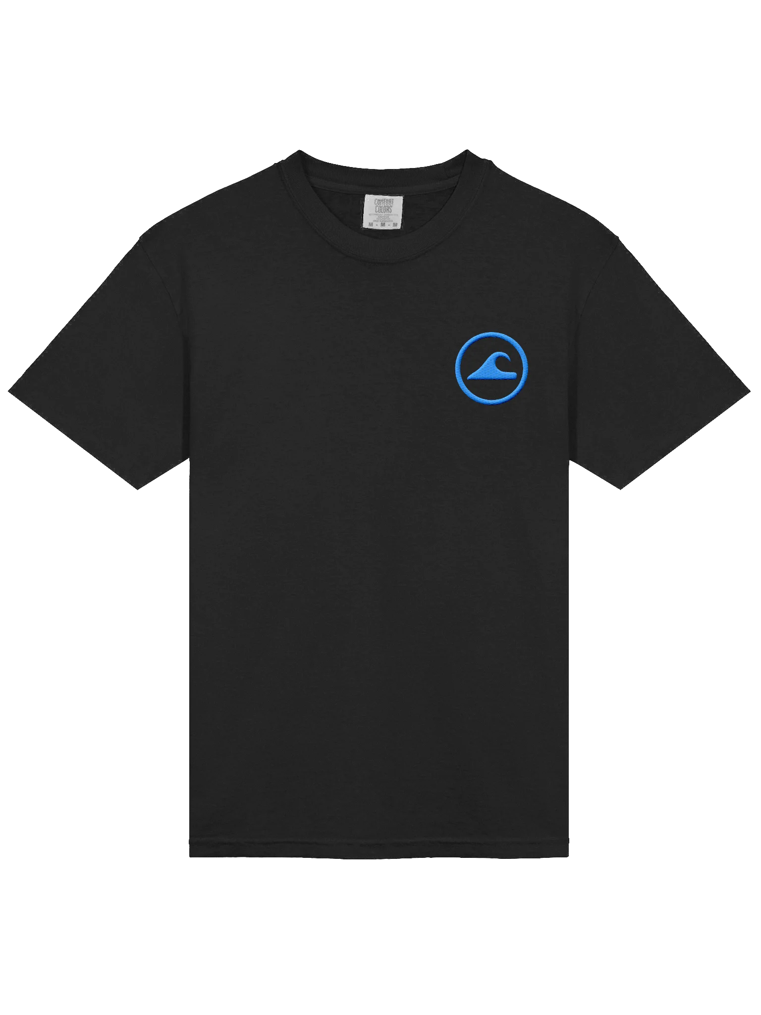 Embroidered Wave Rider Comfort Colors Garment-Dyed Heavyweight T-Shirt (Aurora Blue) product image (3)
