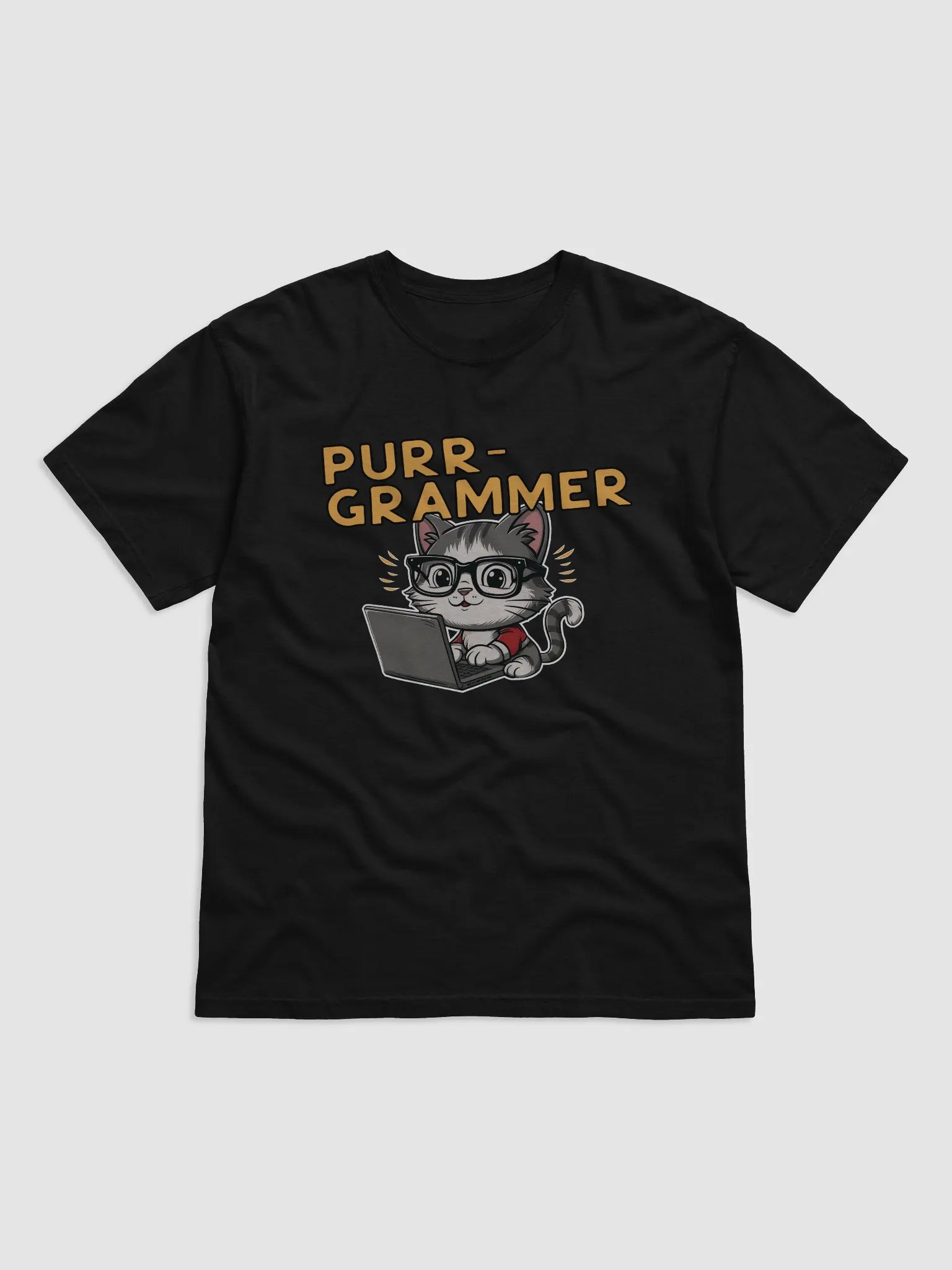 Purr-grammer Cat Graphic Tee product image (1)