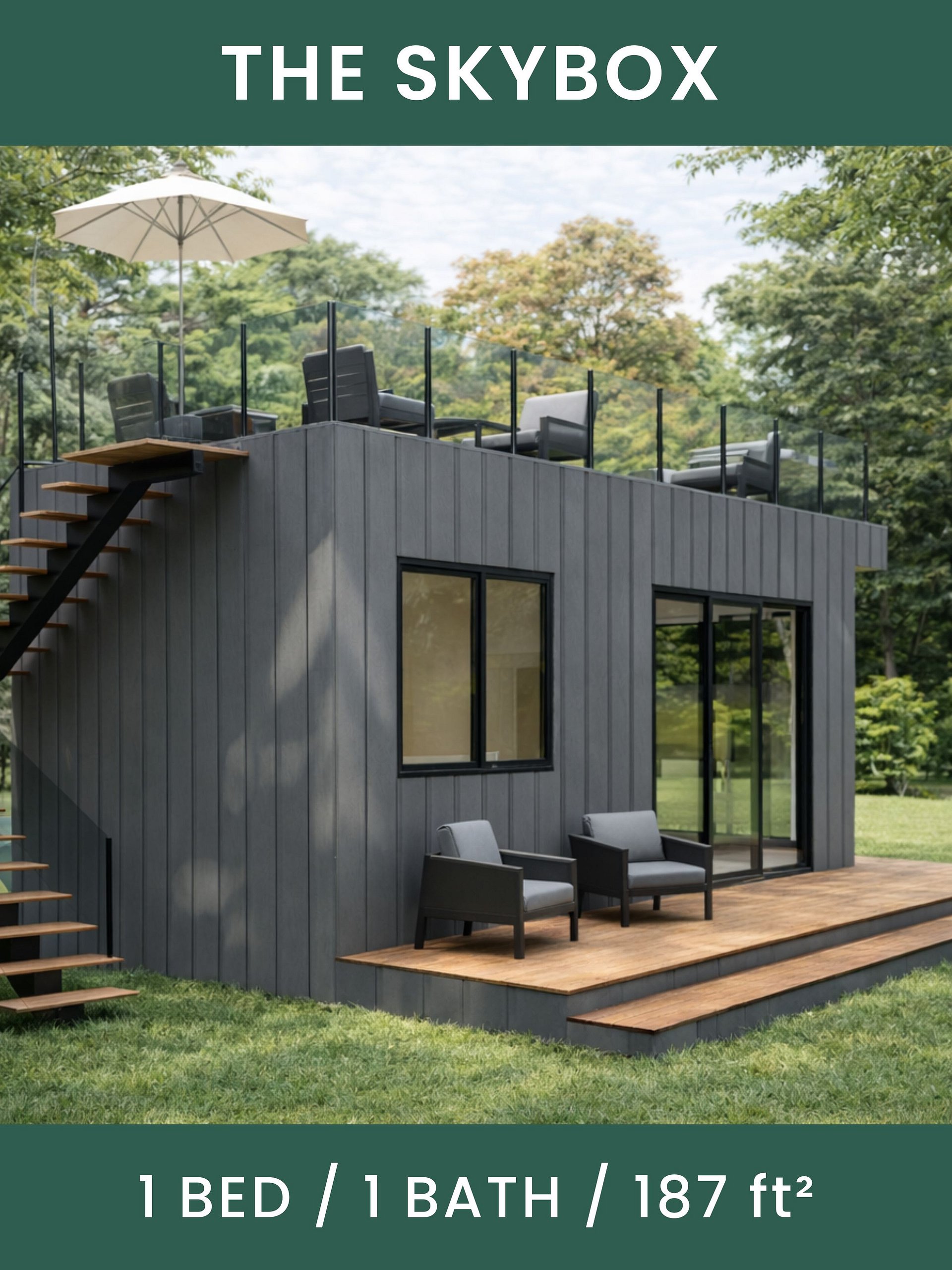 The Skybox Tiny House Blueprint Set (CAD File + Materials List) product image (2)