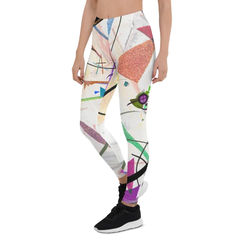 Abstract Lithographic Pattern Design leggings - V2 product image (6)