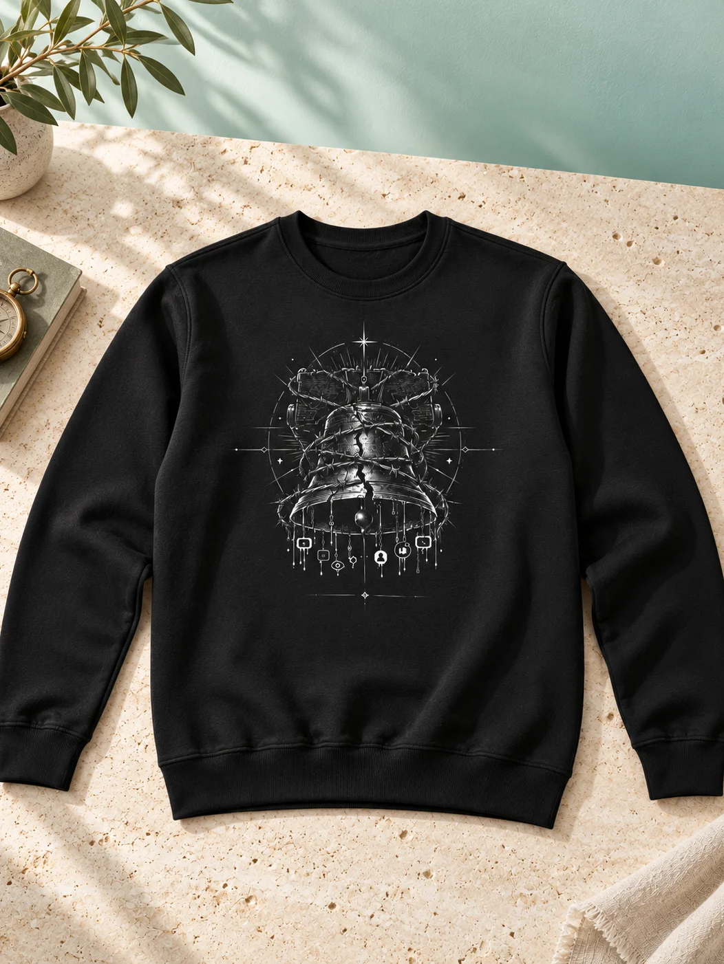 The Algorithmic Bell Fine Art Sweatshirt product image (1)
