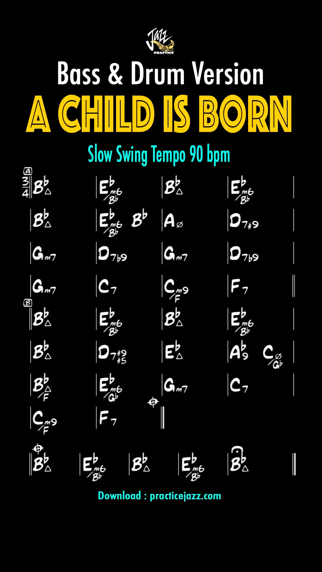 A Child Is Born - Arpeggio, Solo, Chord, Comping Practice | Essential Jazz Standard product image (2)