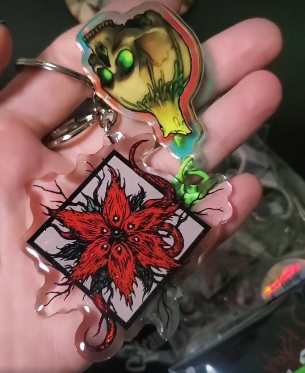 Skull "Lit" emote Keychain product image (6)