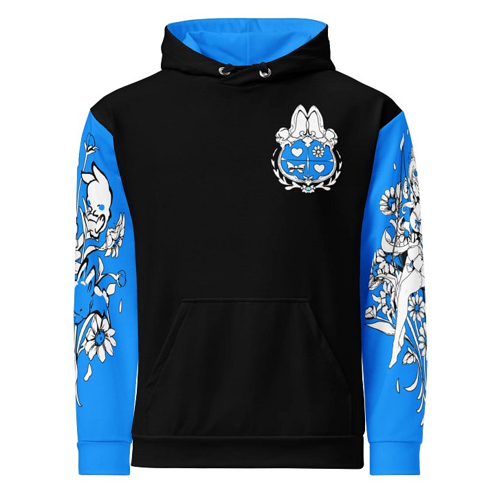 Bunny Pile Colorblock Hoodie (Blue) product image (1)
