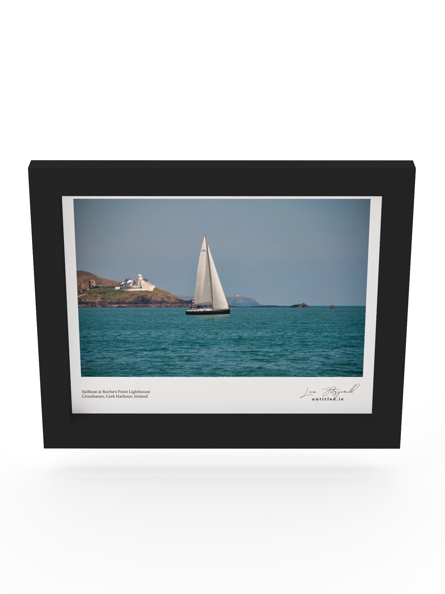 Roches Point Lighthouse Sailing Framed Photo Print product image (4)