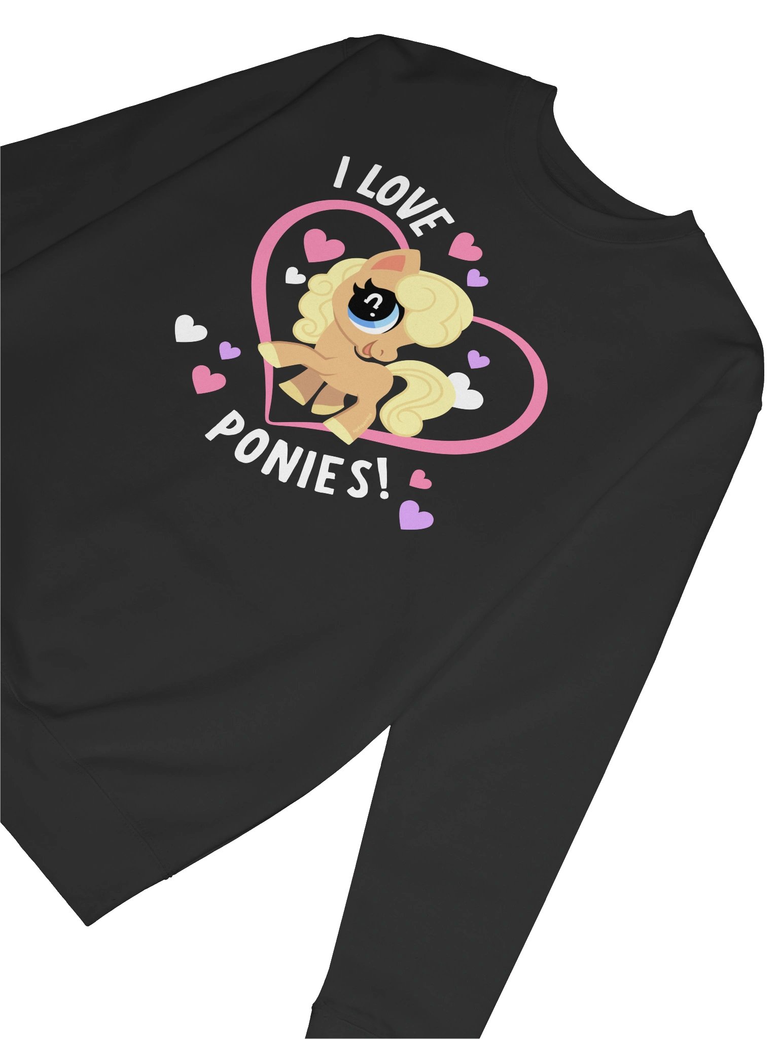 I Love Ponies Sweatshirt (dark) product image (6)