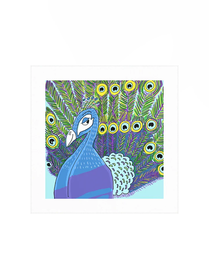 "Peacock in the building" Print product image (4)