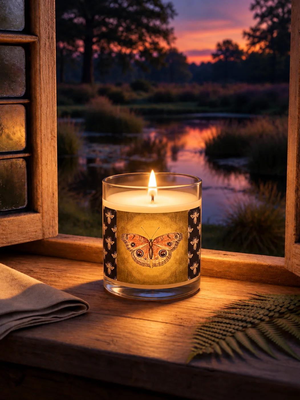 Moth & Bee Candle product image (1)