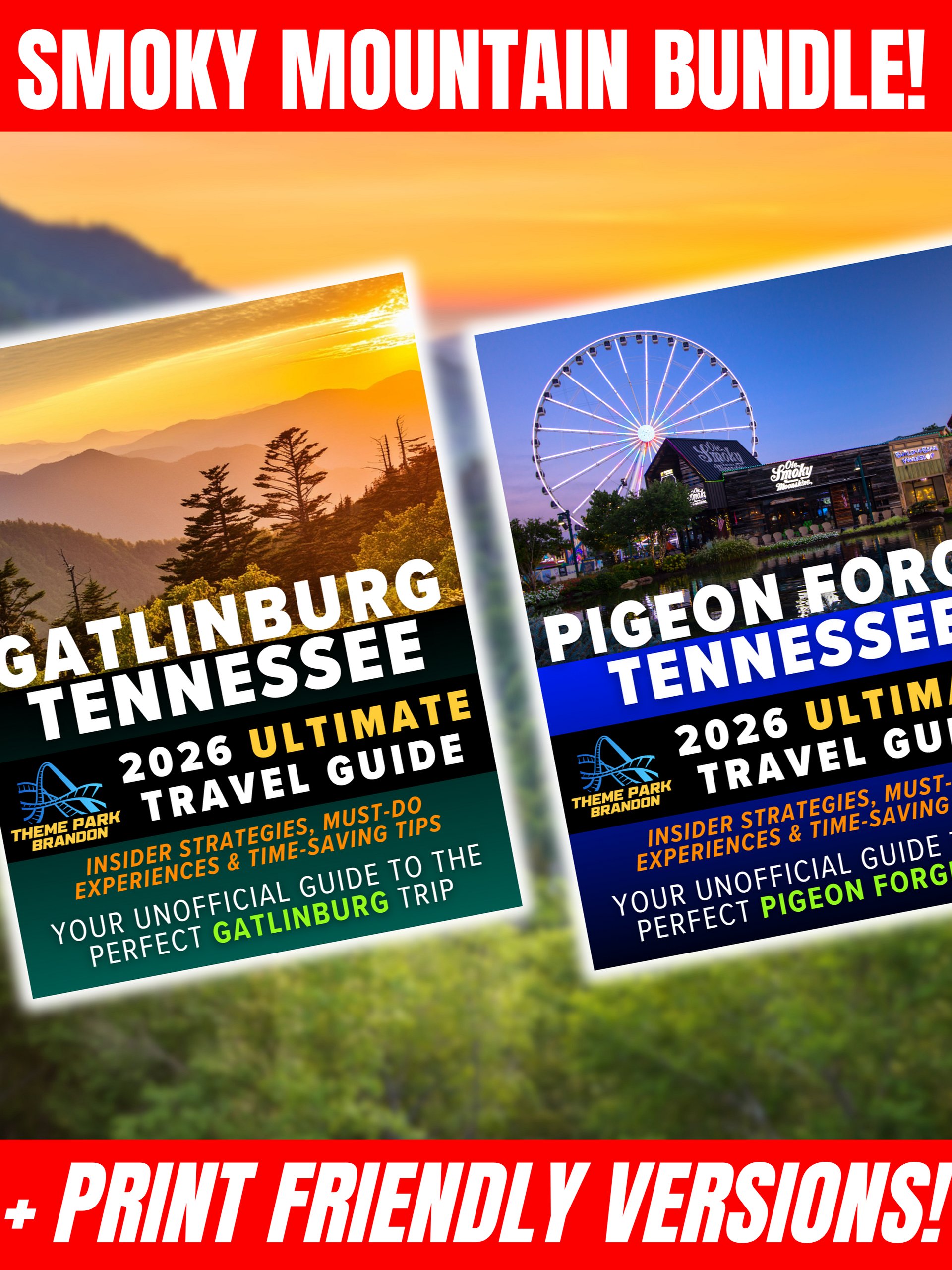 Gatlinburg + Pigeon Forge Travel Guide Bundle 2026 | Digital Guides + Printer-Friendly Versions product image (1)