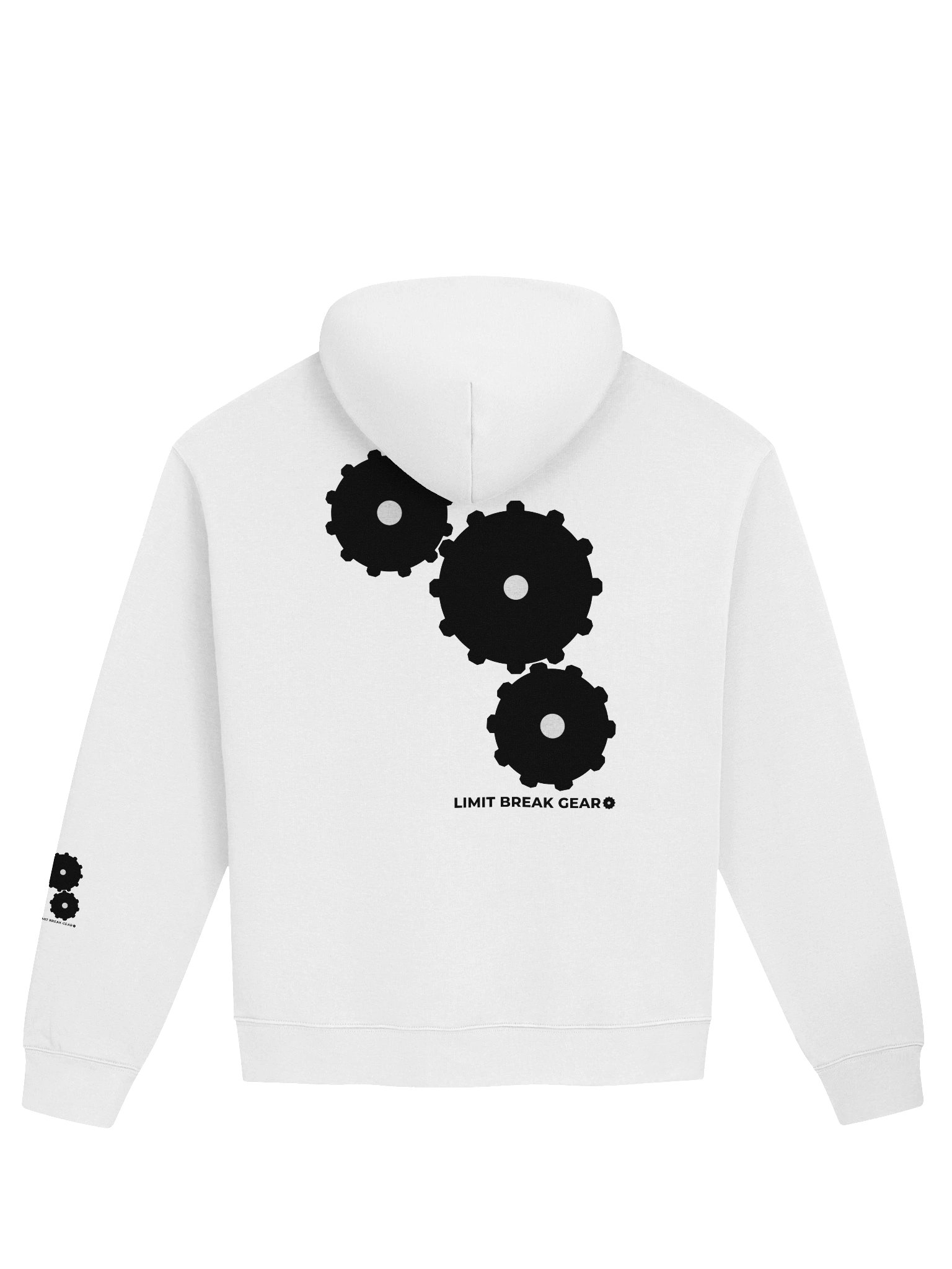 Limit Break Gear Cogs Pump Cover Hoodie - Black logo product image (1)