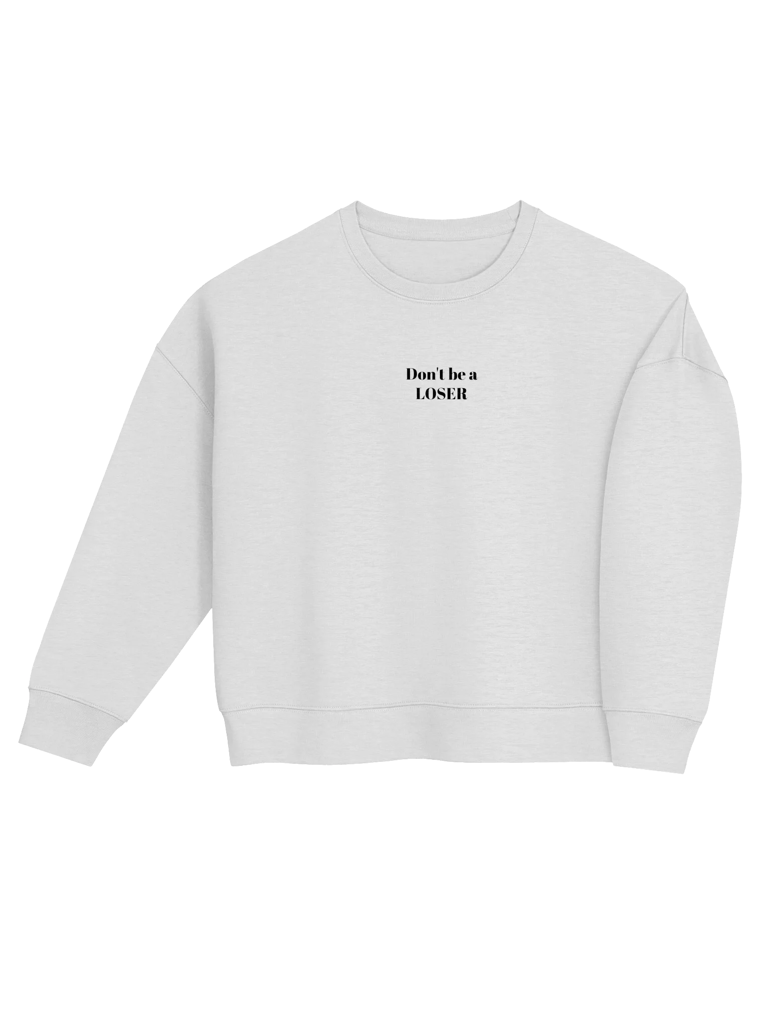 Don't be a LOSER casual sweater Grey/black product image (4)