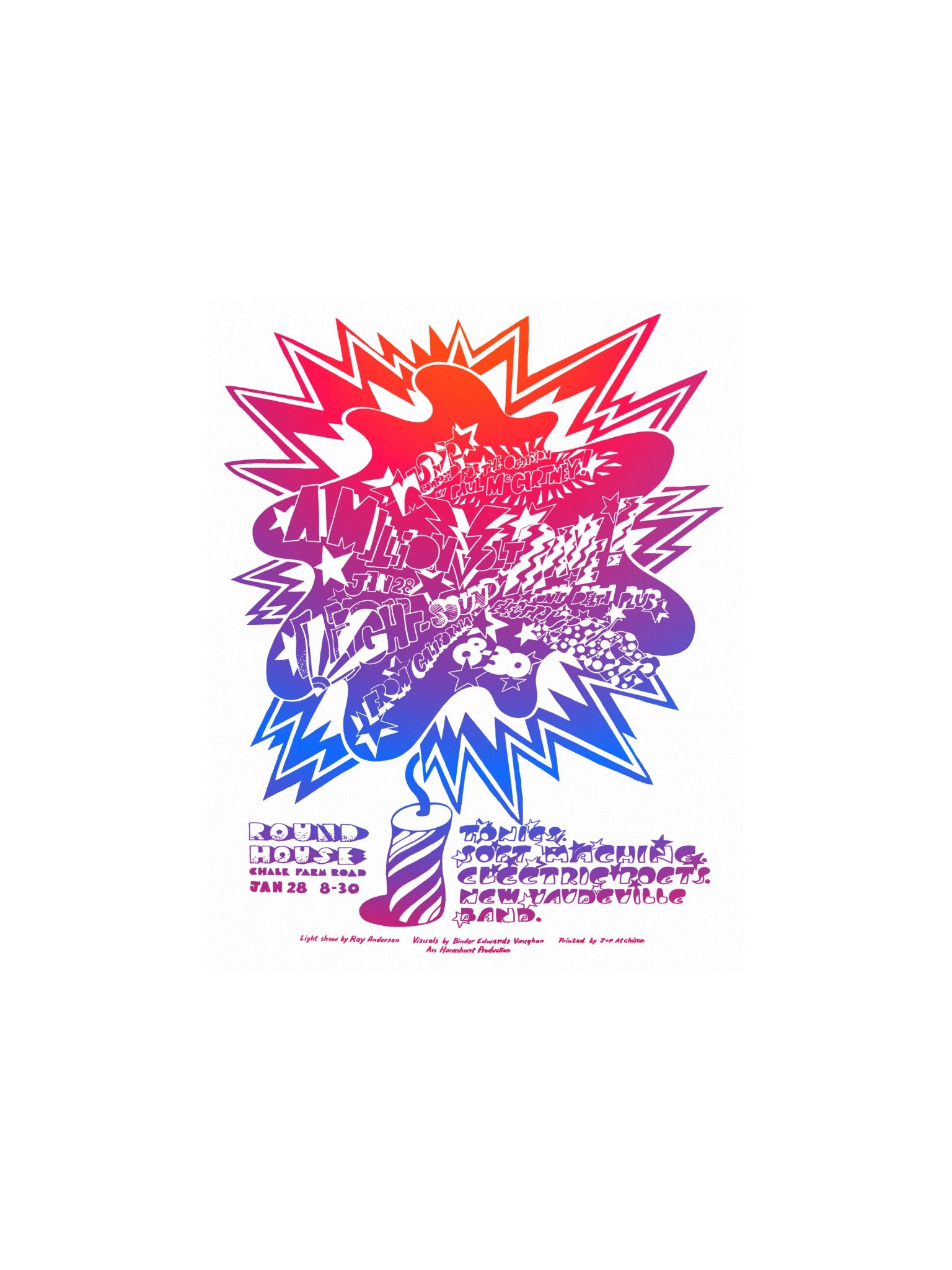 EMS/Delia Derbyshire/Radiophonic Workshop Poster - Million Volt Light & Sound Rave Studio Wall Art product image (3)