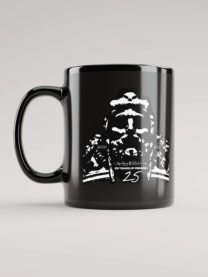 FIENDISH '25 YEARS OF FIENDISH' Black Gloss Mug (11oz) product image (2)