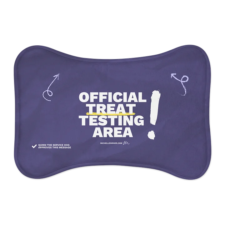 Dog Mat - Official Treat Testing Area - Quinn Approved product image (1)