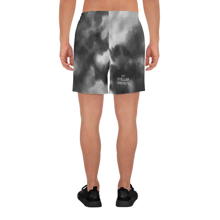 STELLAR AMENITY Nebula Sky Athletic Long Shorts product image (1)