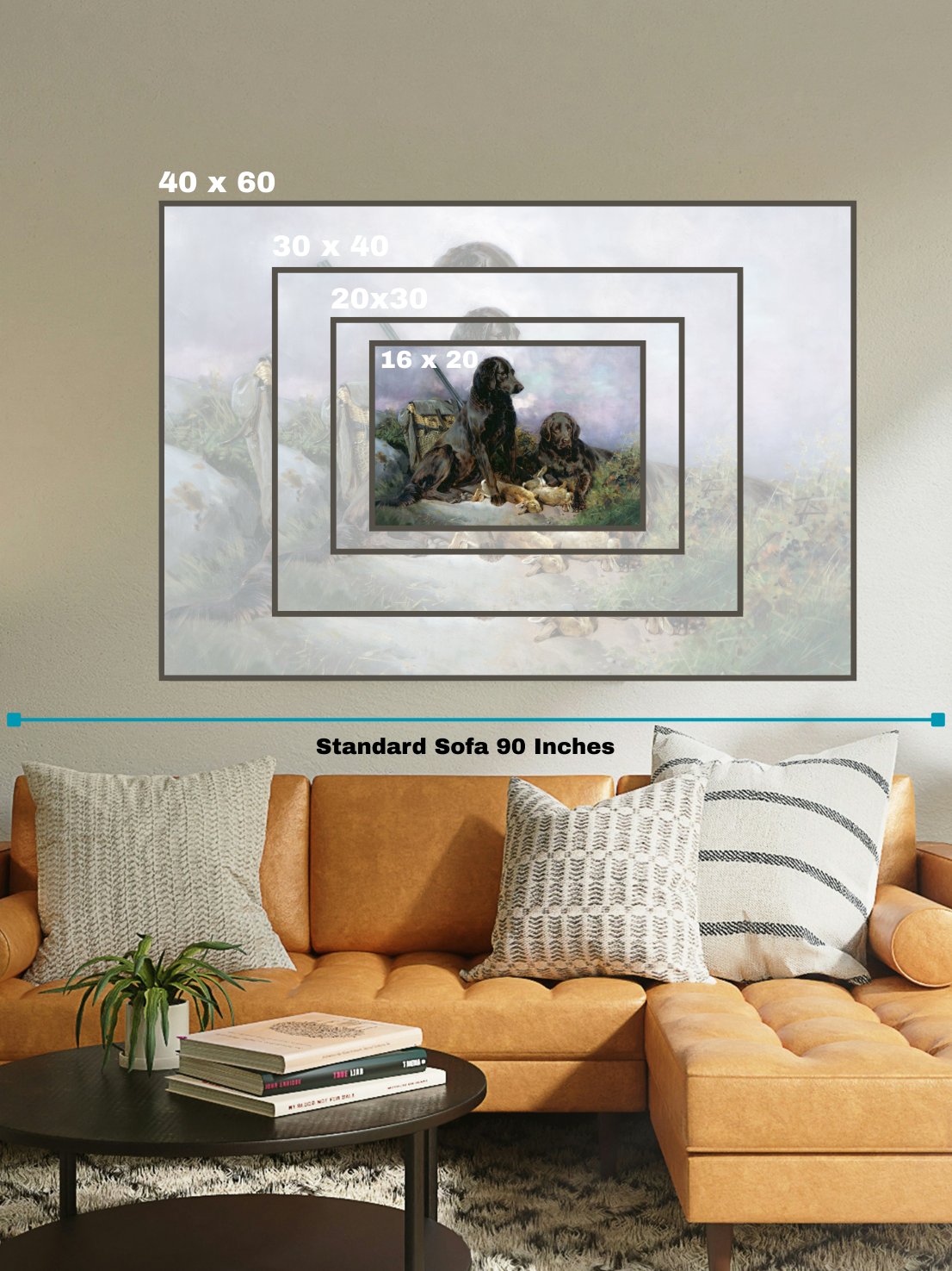 Antique Black Lab Hunting Painting Canvas Print product image (23)