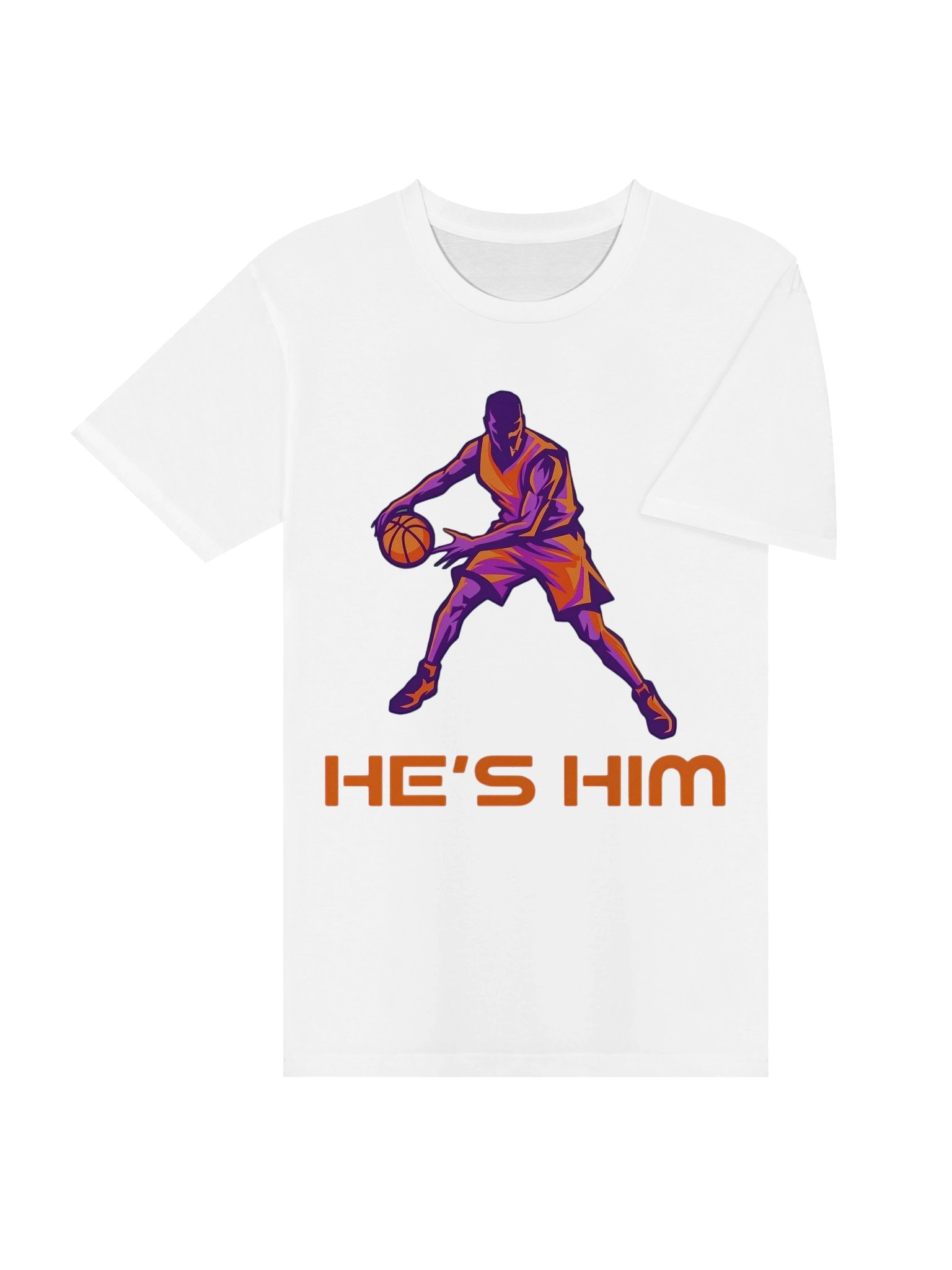 HE'S HIM Basketball Player Silhouette T-Shirt product image (4)