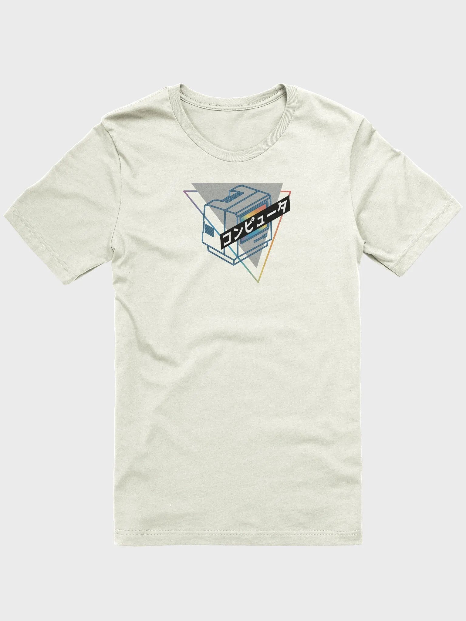 Retro Computer T-Shirt - 80s Vintage Tech with Japanese Text Geek Gi product image (1)
