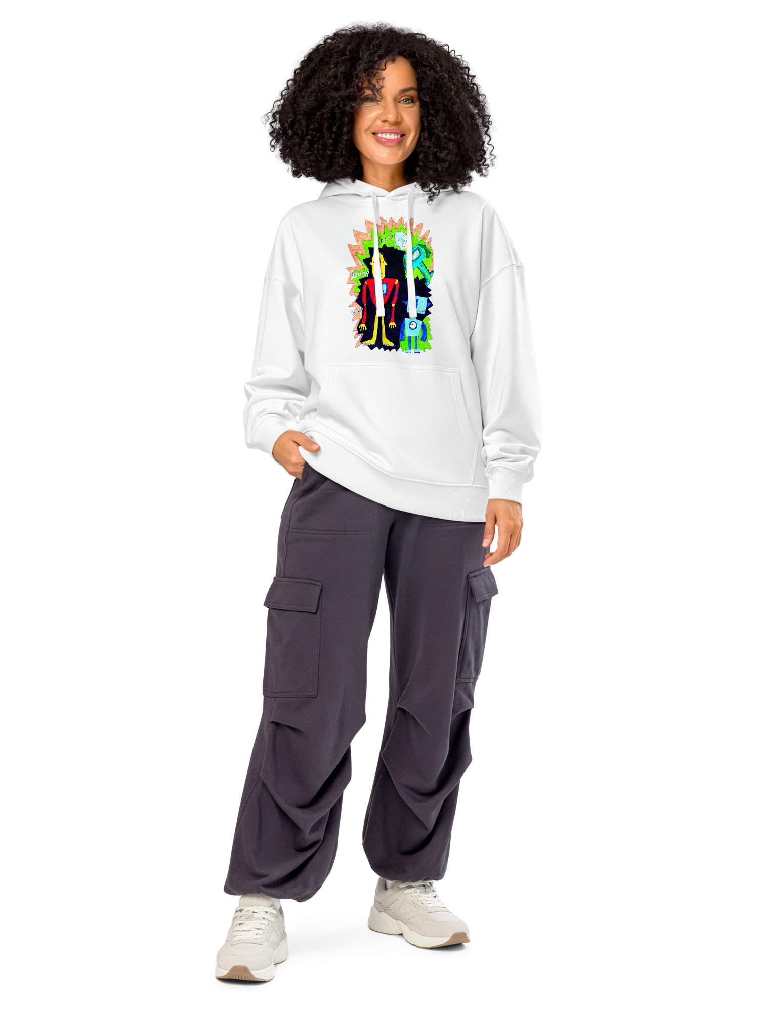 Whimsical Robot Trio Hoodie product image (8)