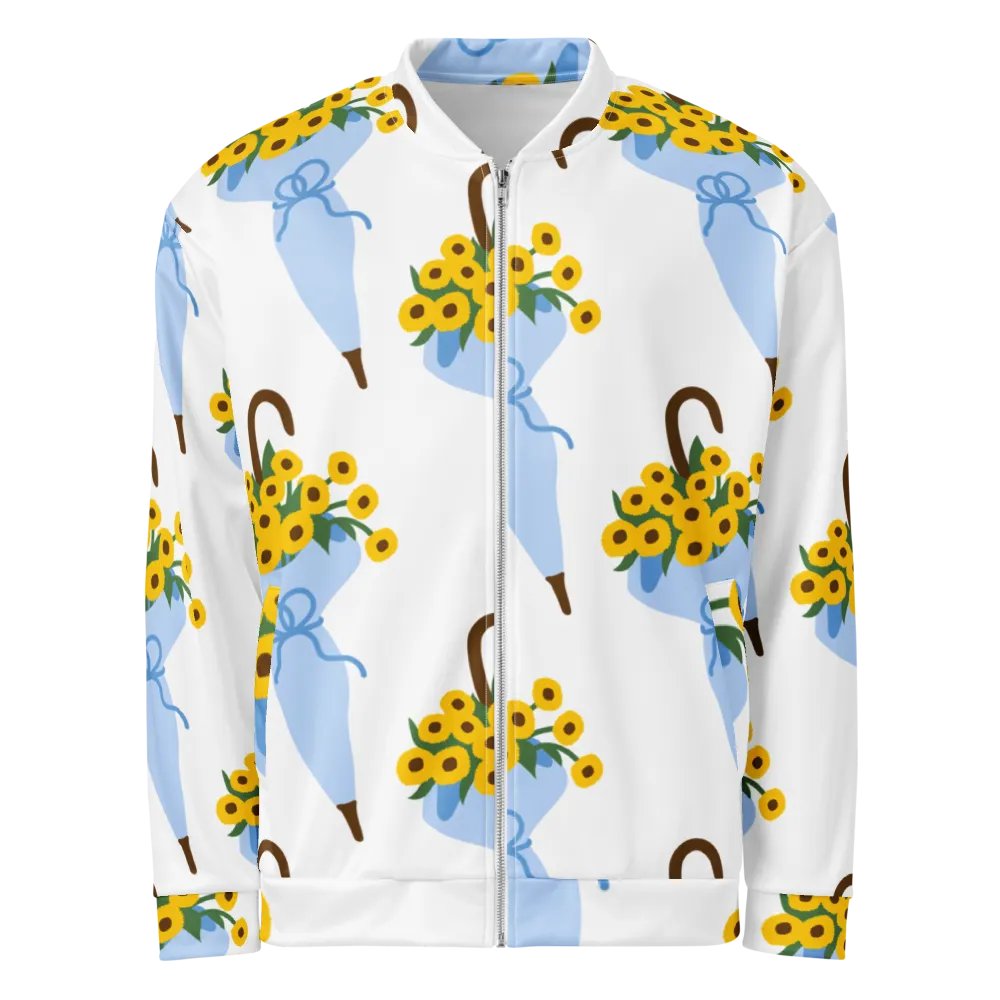 Sunflower Breeze Bomber Jacket product image (6)