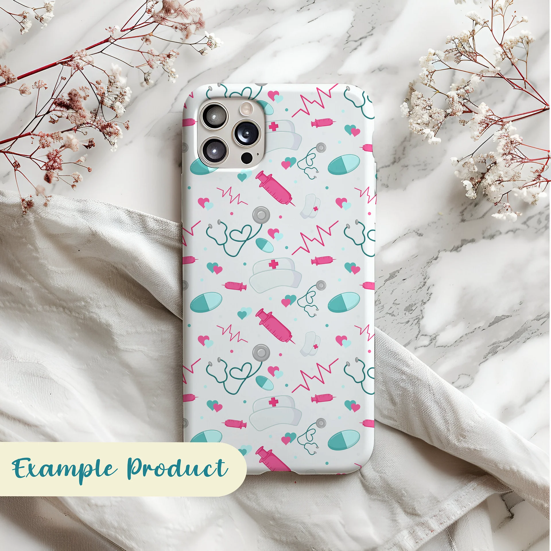 Nursing Themed Seamless Pattern product image (4)