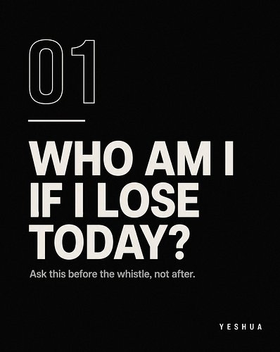 Ask yourself these three questions before you step on the field, not after.
Athletes rehearse plays and stats but rarely rehe...