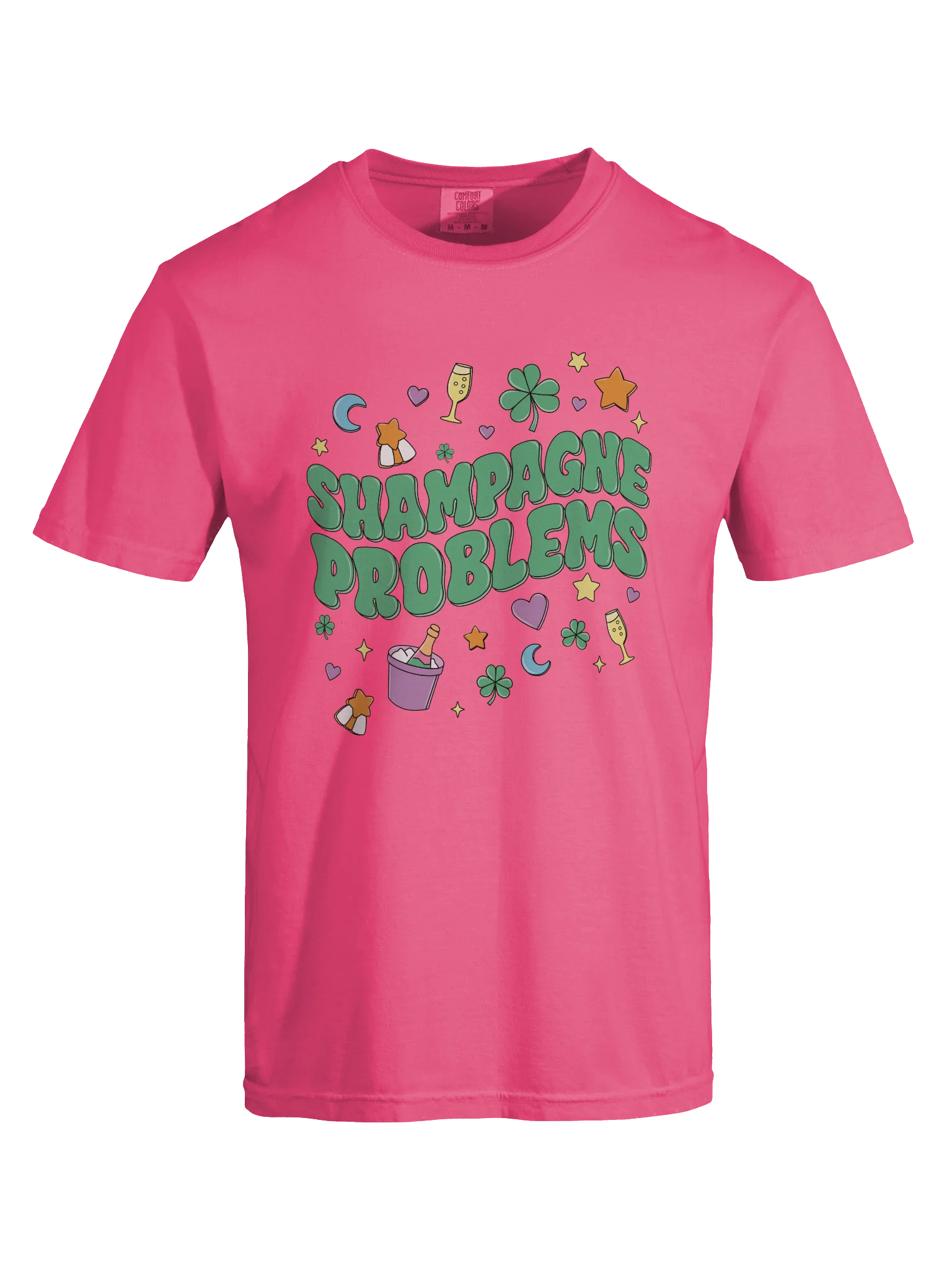 Shampagne Problems Pink T-Shirt product image (5)