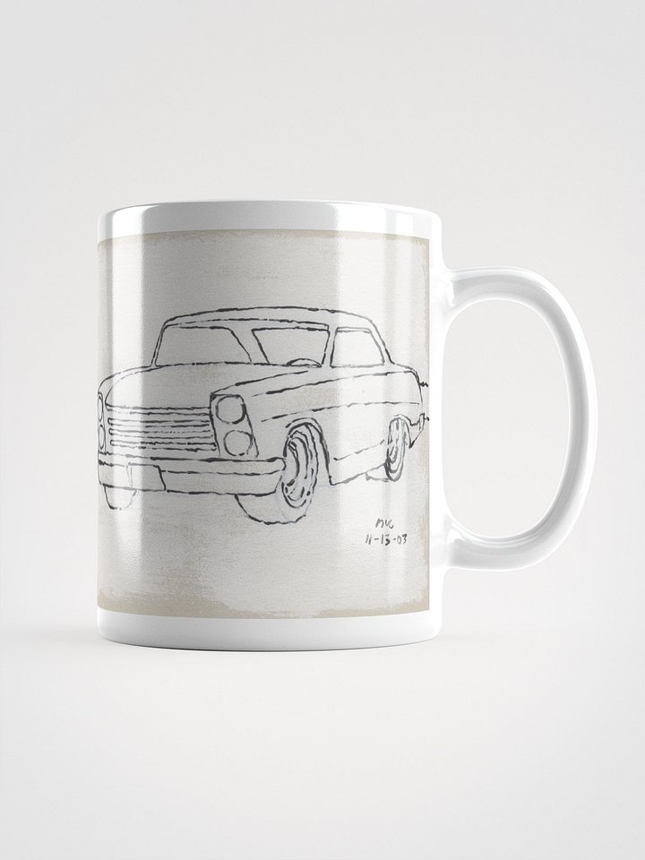 White Cars 1 & 2 on White Glossy Mug product image (1)