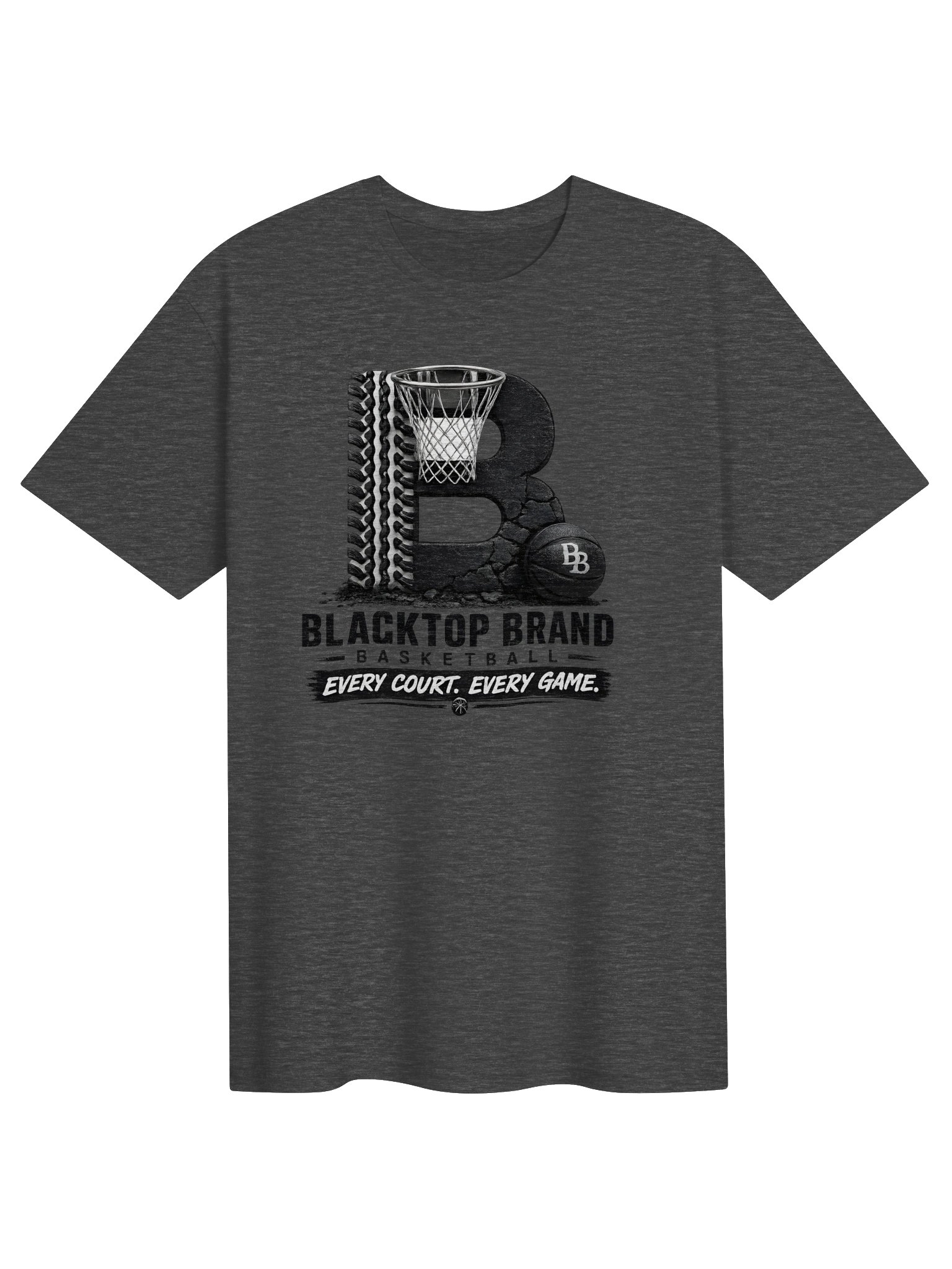 Blacktop Brand Basketball Logo Tee product image (1)