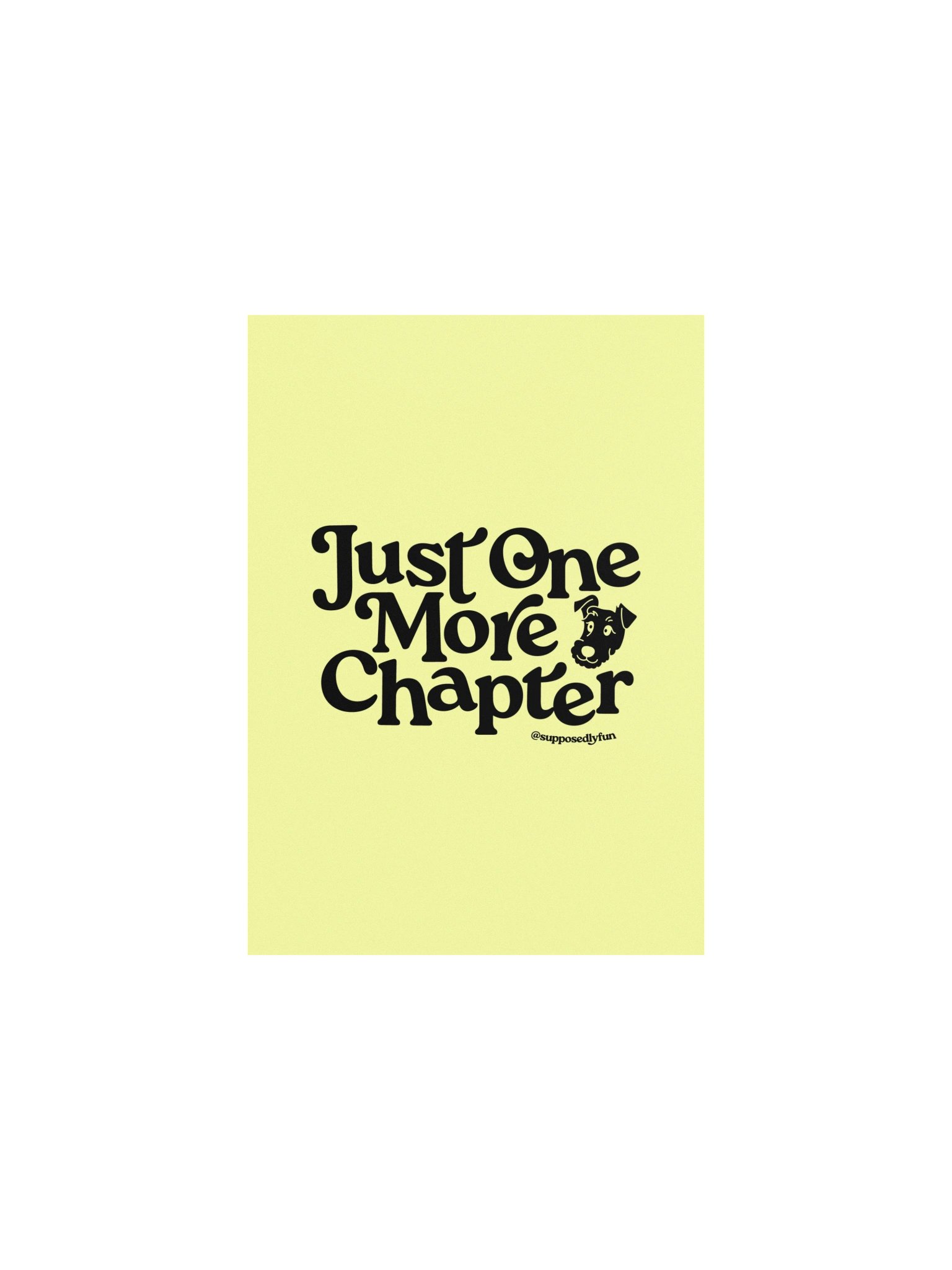 Just One More Chapter Poster product image (1)