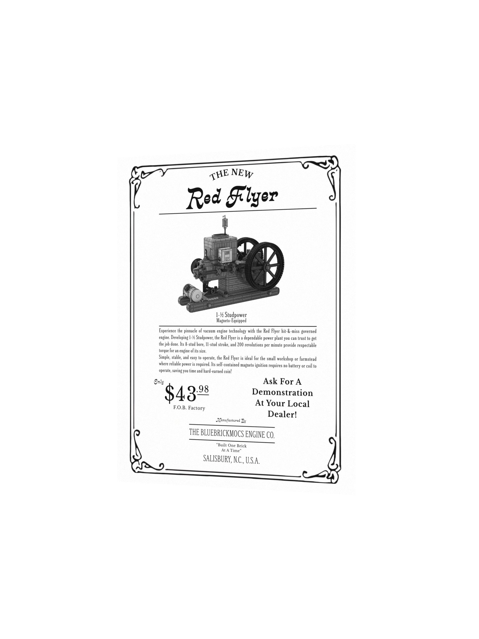 Red Flyer Hit-&-Miss Poster | 8" x 10" product image (2)