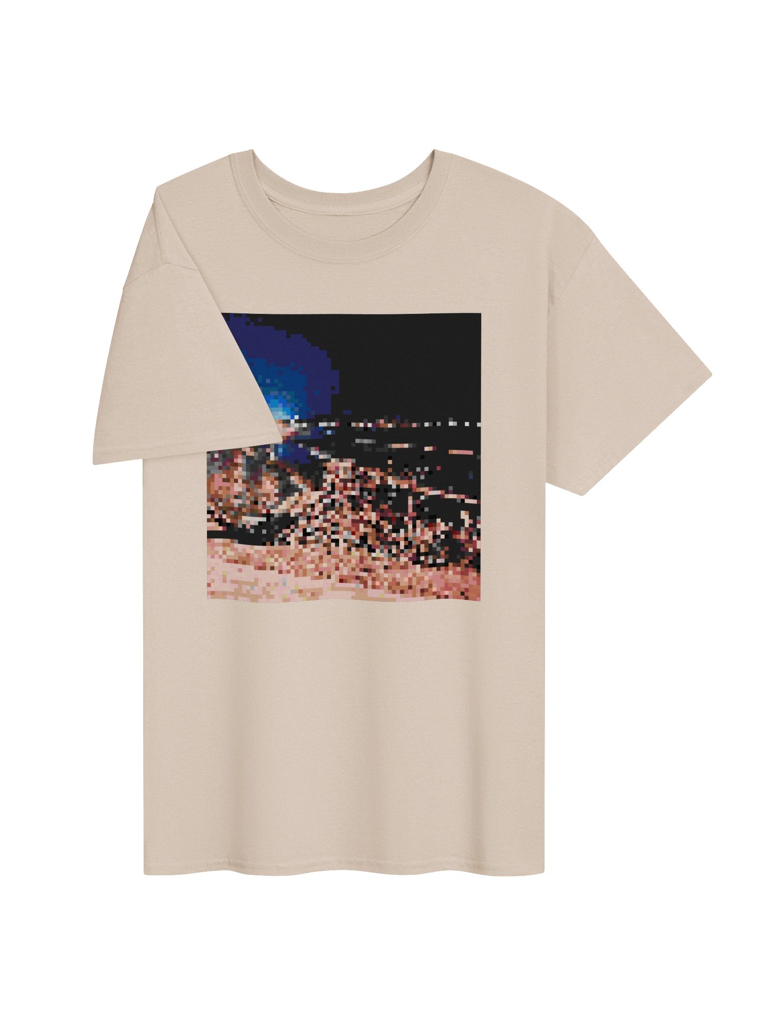 pixel coastline graphic tee product image (3)