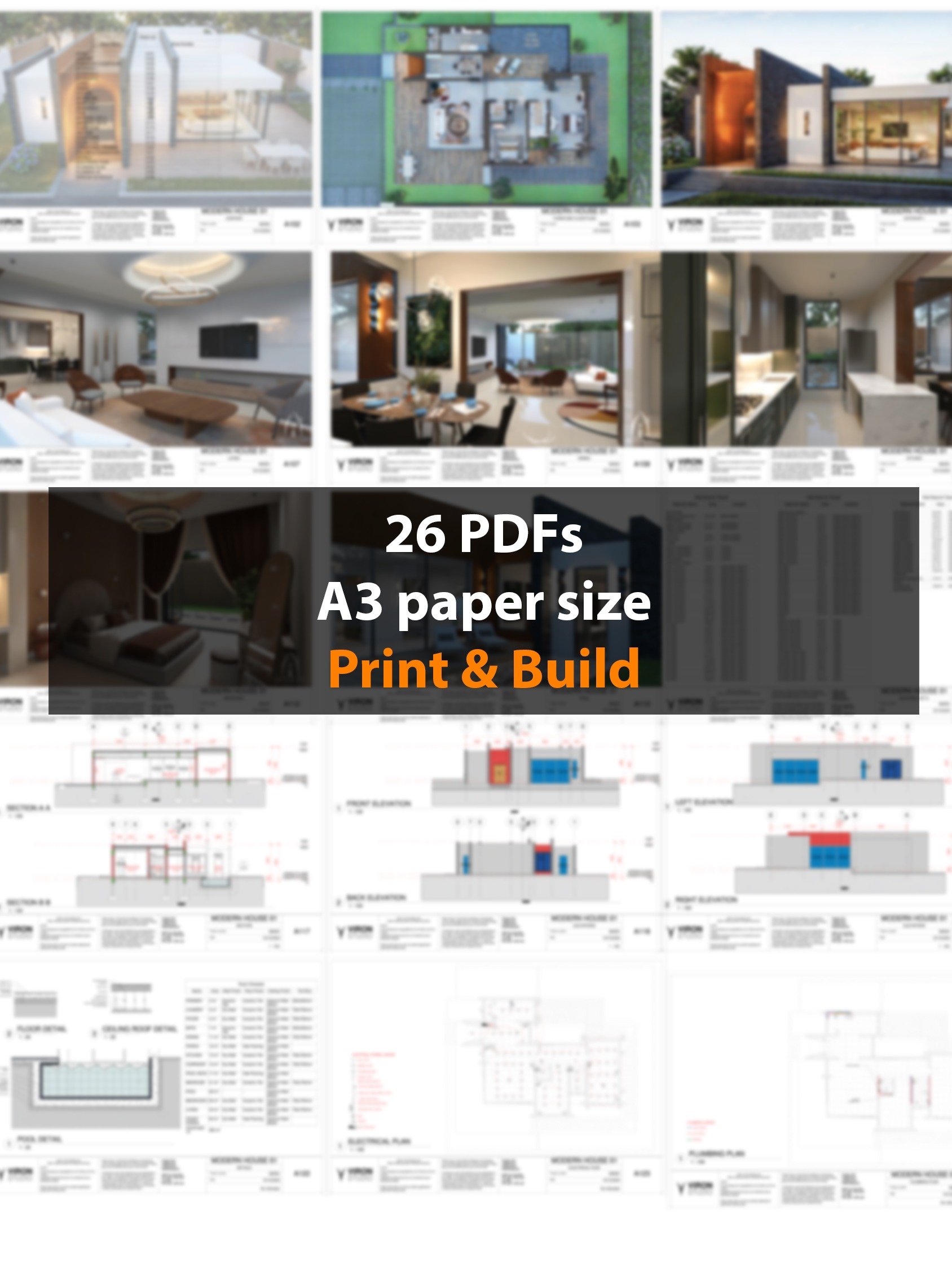 The Sienna House [M01] - FULL DETAILED DRAWINGS! | The Builder's ...