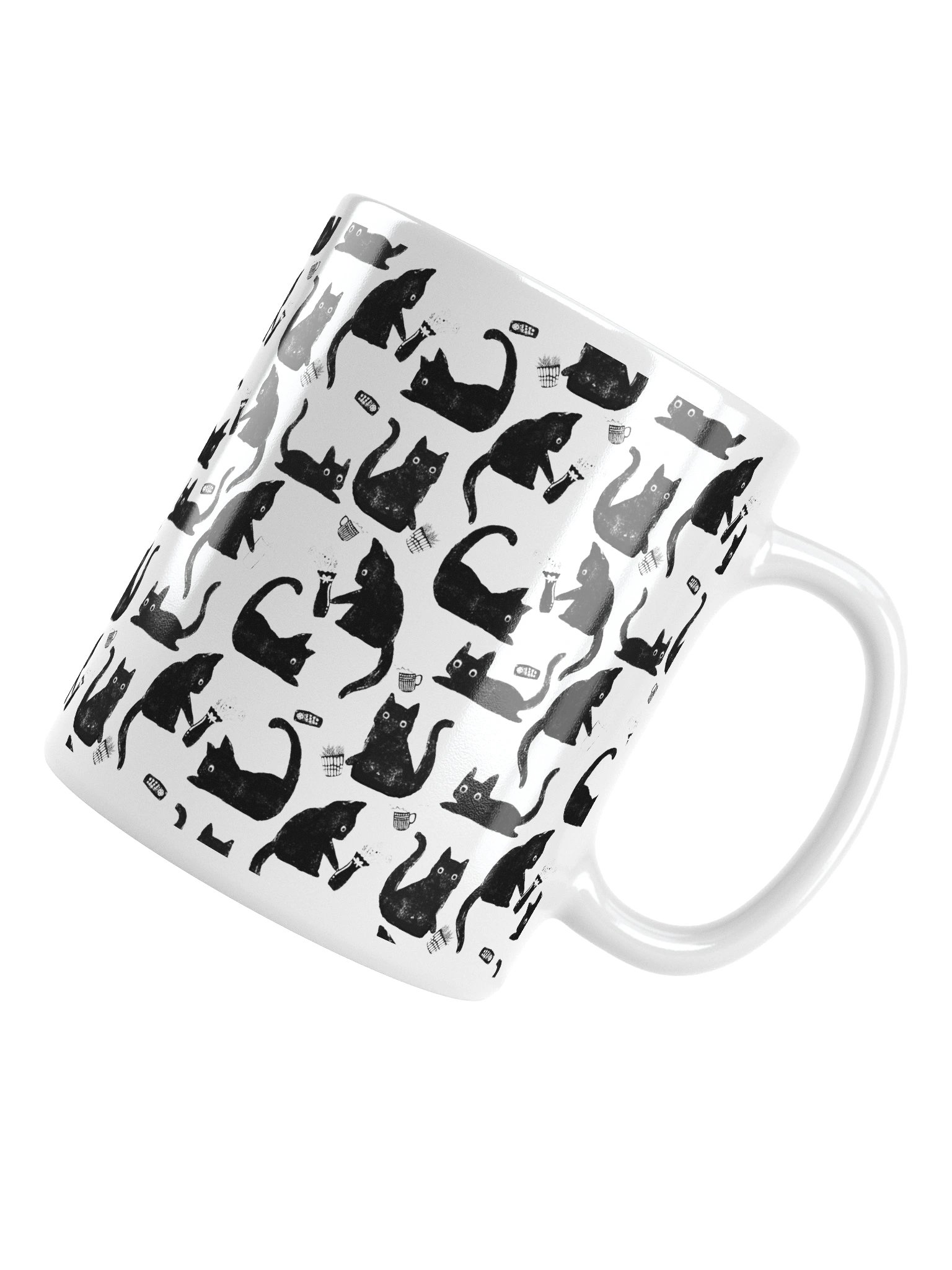 Bad Cats Knocking Stuff Over Coffee Mug product image (6)