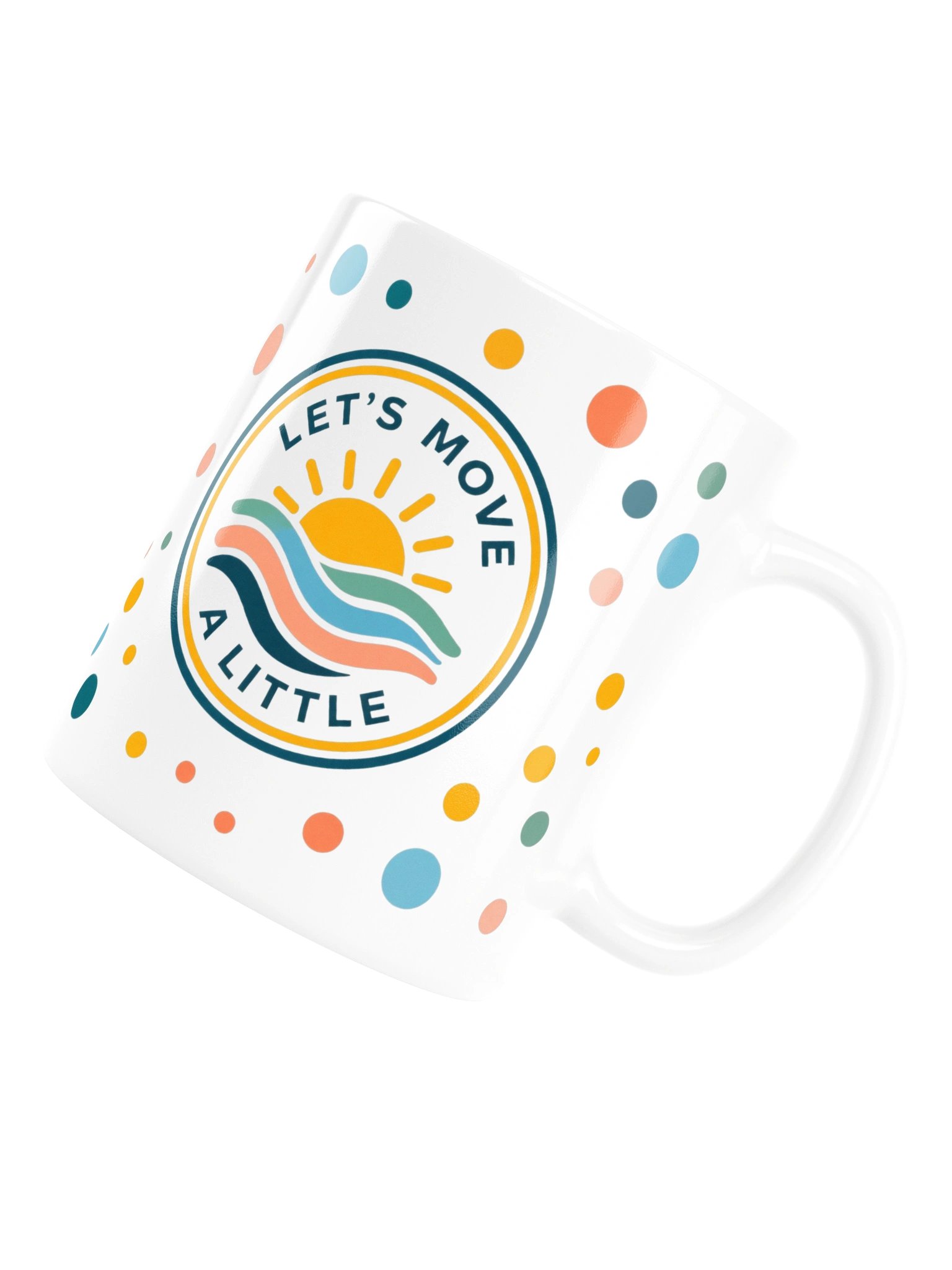 Let’s Move a Little Mug | Polka Dot product image (17)