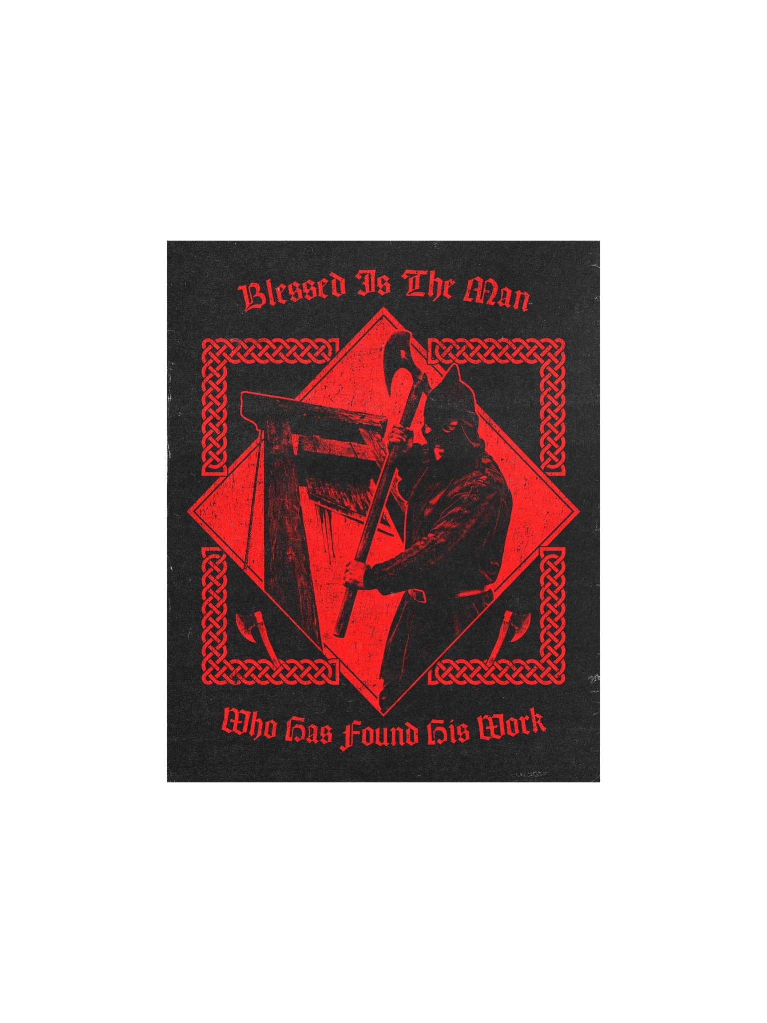 BLESSED IS THE MAN POSTER RED product image (2)
