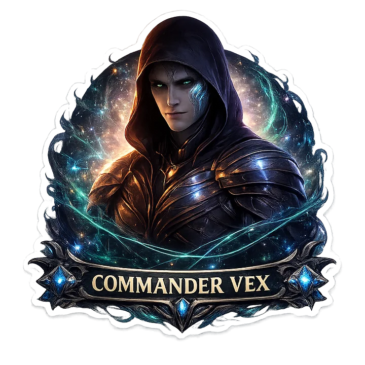Commander Vex Cosmic Die Cut Vinyl Sticker product image (1)