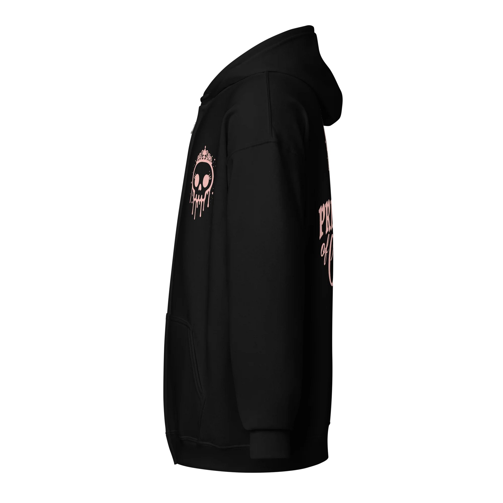 Princess of Chaos Skull Zip Hoodie - Pink product image (3)