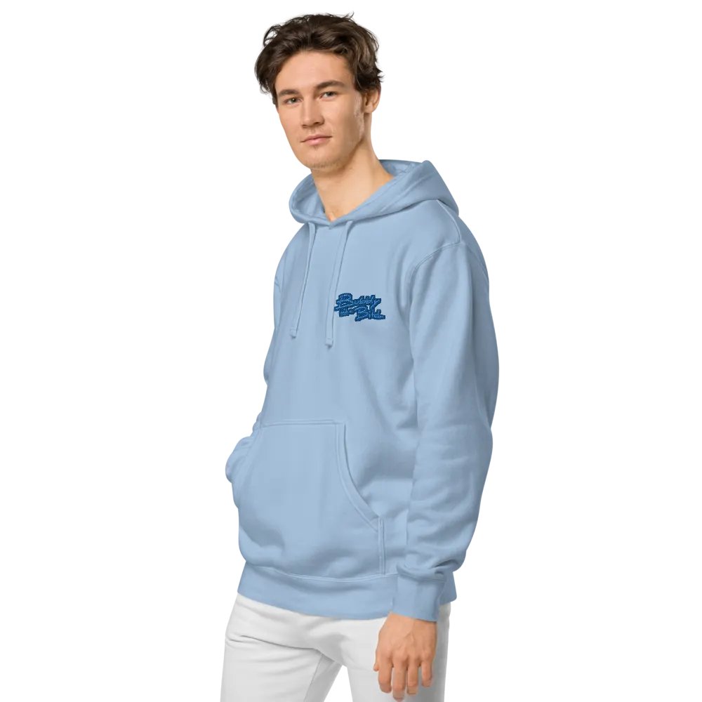 Bubbly and a B*tch (L.C. creek design) embroidered pigment-dyed hoodie product image (4)
