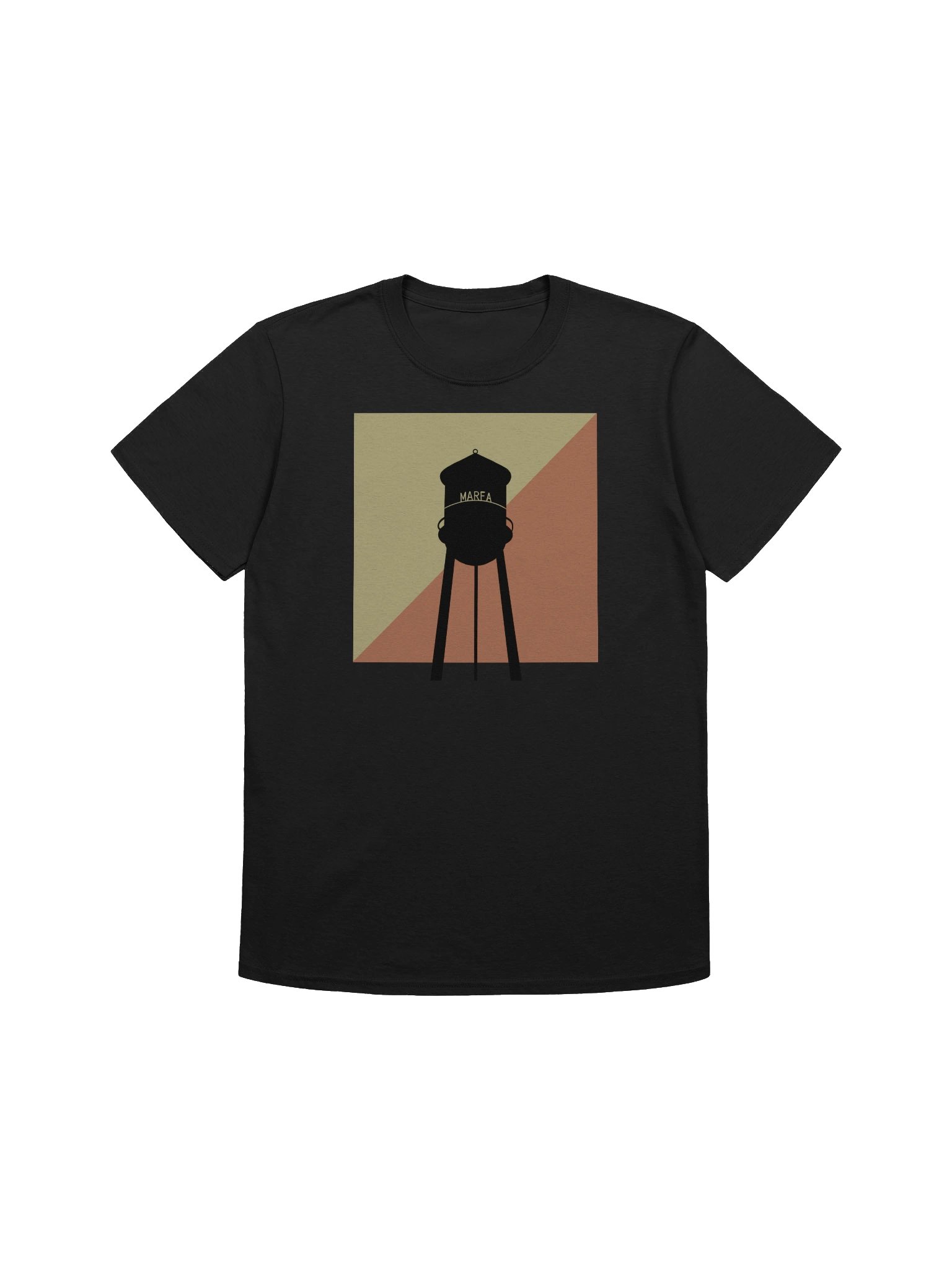 Marfa Water Tower Square Unisex Tee product image (1)