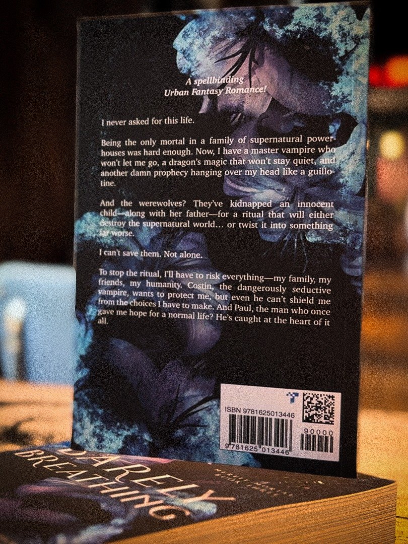 SIGNED: Barely Breathing (Merely Mortal #3) Paperback product image (2)