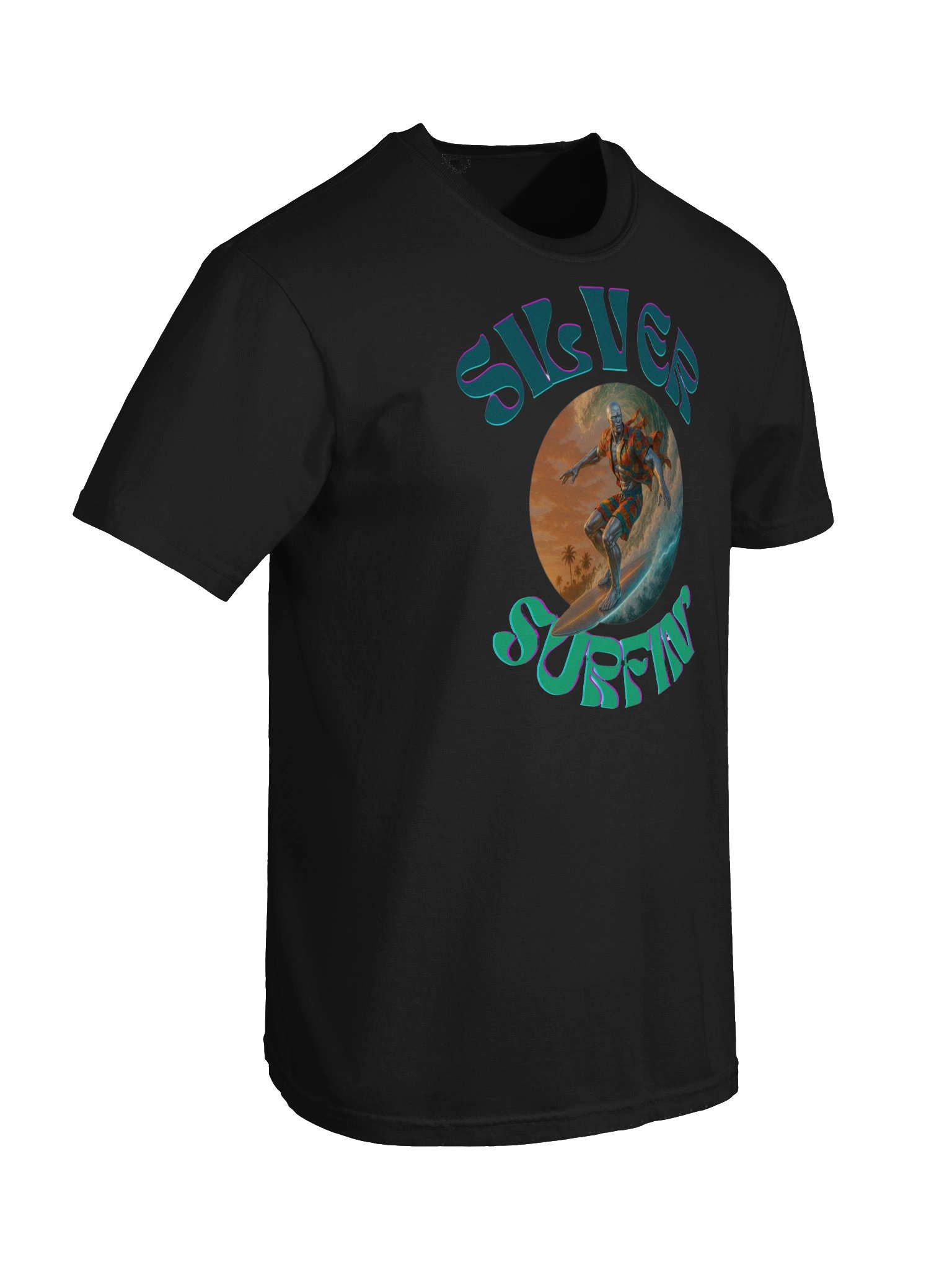 Silver Surfin' Sunset T-Shirt product image (8)