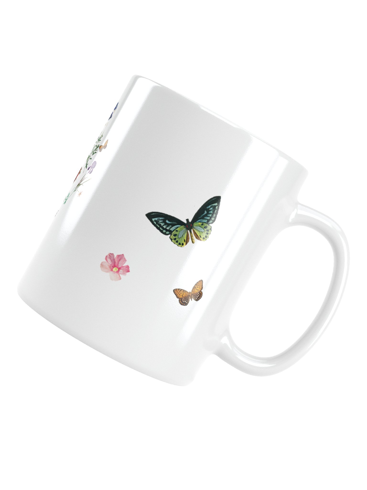 2026 Yearly Text Floral & Butterfly Mug – Matthew 5:3 Ceramic Coffee Cup product image (6)